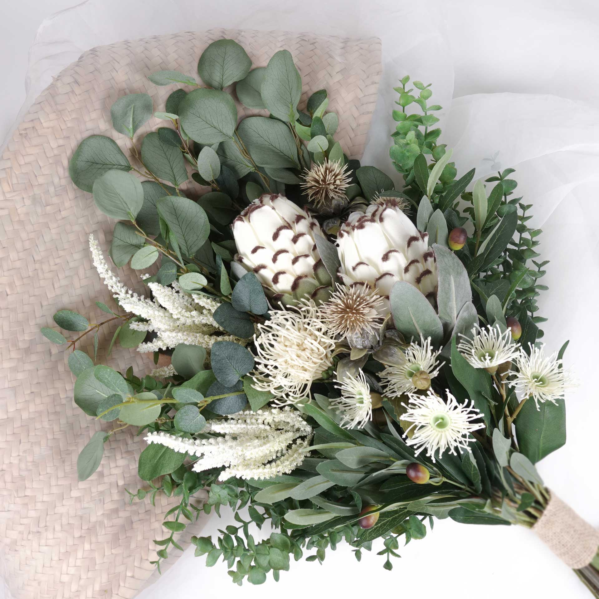 artificial native protea bouquet