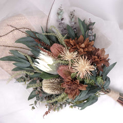 Native Protea Chrysanthemum Bouquet 70cmH x 40cmW Native Protea Chrysanthemum Bouquet 70cmH x 40cmW