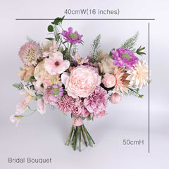 Pink Peony Dahlia Bouquet Pink Peony Dahlia Bouquet