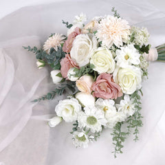Dahlia Rose Pastel Bouquet 40cmW x 50cmH Dahlia Rose Pastel Bouquet 40cmW x 50cmH