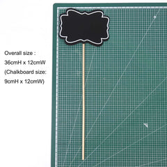 3 x Wooden Chalkboard Signs Picks 3 x Wooden Chalkboard Signs Picks
