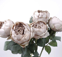 Antique Single Rose Stem 54cmH Antique Single Rose Stem 54cmH