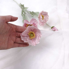 Artificial Poppy Flower Stem 60cmH Artificial Poppy Flower Stem 60cmH