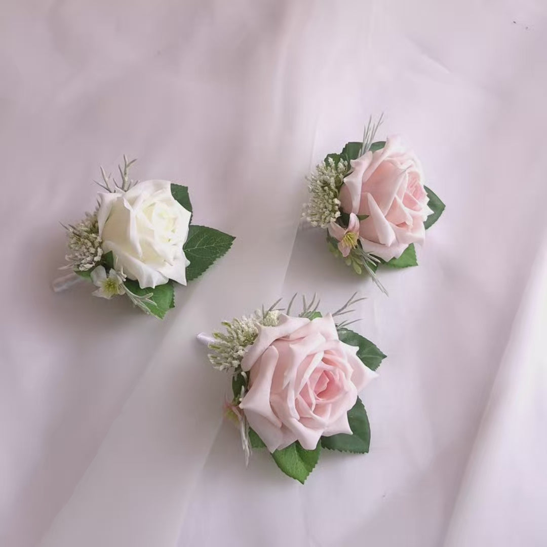 Real-touch Rose Buttonhole
