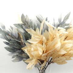 Feather Looking Artificial Leaf Bush 70cmH Feather Looking Artificial Leaf Bush 70cmH