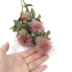 5 Heads Artificial Thistle Spray 73cmH 5 Heads Artificial Thistle Spray 73cmH