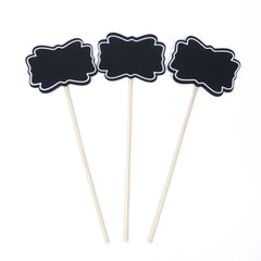 3 x Wooden Chalkboard Signs Picks 3 x Wooden Chalkboard Signs Picks