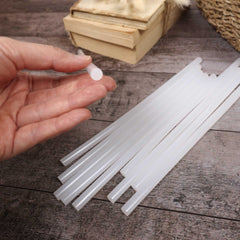 10pcs Hot Glue Sticks 7mmD x 20cmH 10pcs Hot Glue Sticks 7mmD x 20cmH