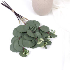 5 Stems Real-touch Eucalyptus Silver Dollar Bunch 45cmH 5 Stems Real-touch Eucalyptus Silver Dollar Bunch 45cmH