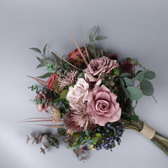 Rose Banksia Mum Bouquet 70cmH x 50cmW Rose Banksia Mum Bouquet 70cmH x 50cmW