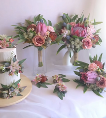 Native Red King Protea Bouquet