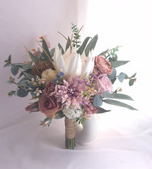 Native King Protea Dahlia Bouquet
