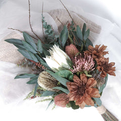 Native Protea Dahlia Bouquet 70cmH x 40cmW