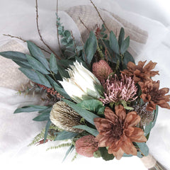 Native Protea Dahlia Bouquet 70cmH x 40cmW