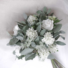 White Rose Eucalyptus Bouquet