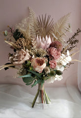 Artificial Native Bouquet Brown Driedlook Bouquet Faux Flower Arrangement