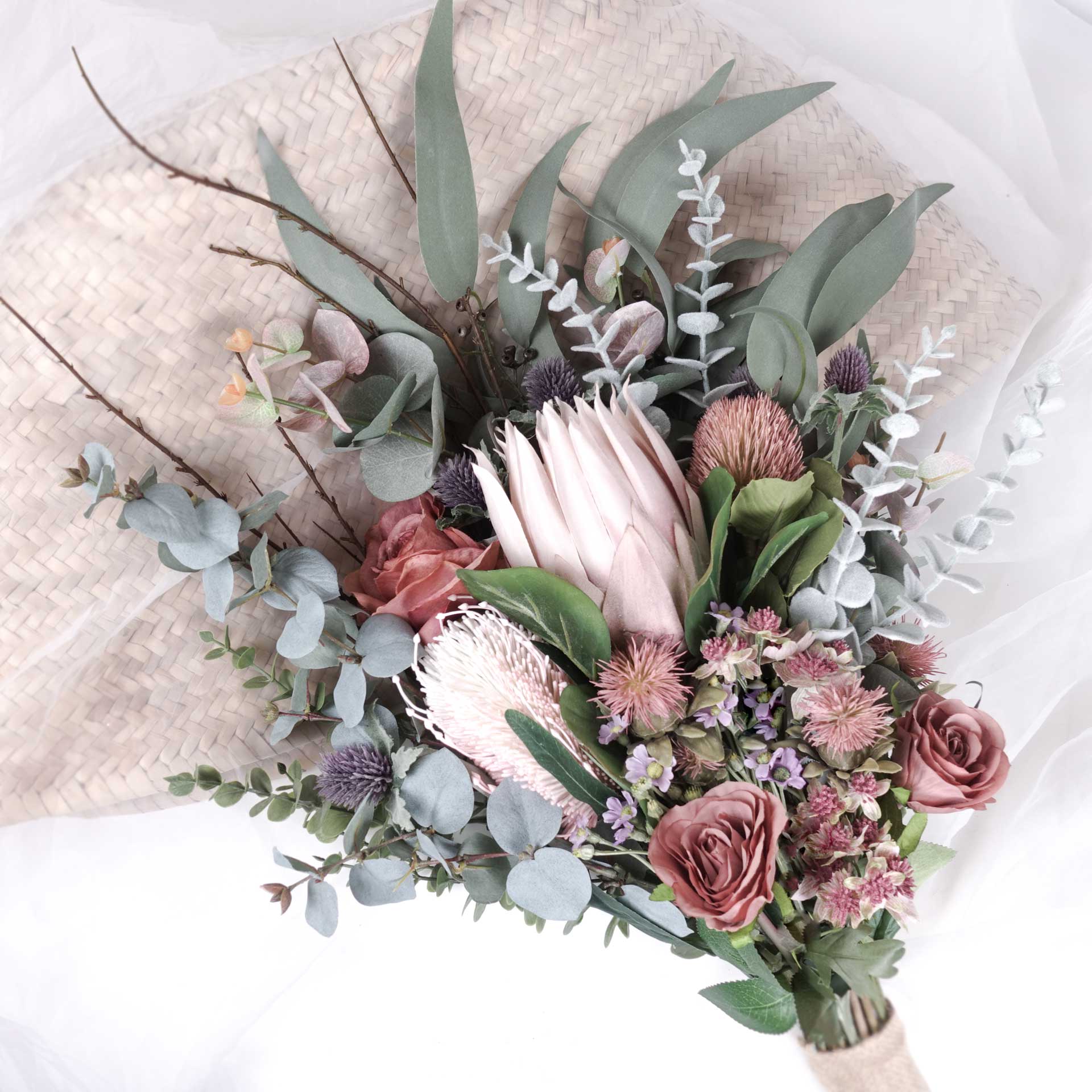 Artificial Flower Arrangement Native Protea Bouquet