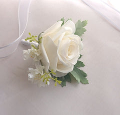 White Rose Dahlia Bouquet
