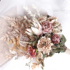 Native Protea Peony Rose Arrangement