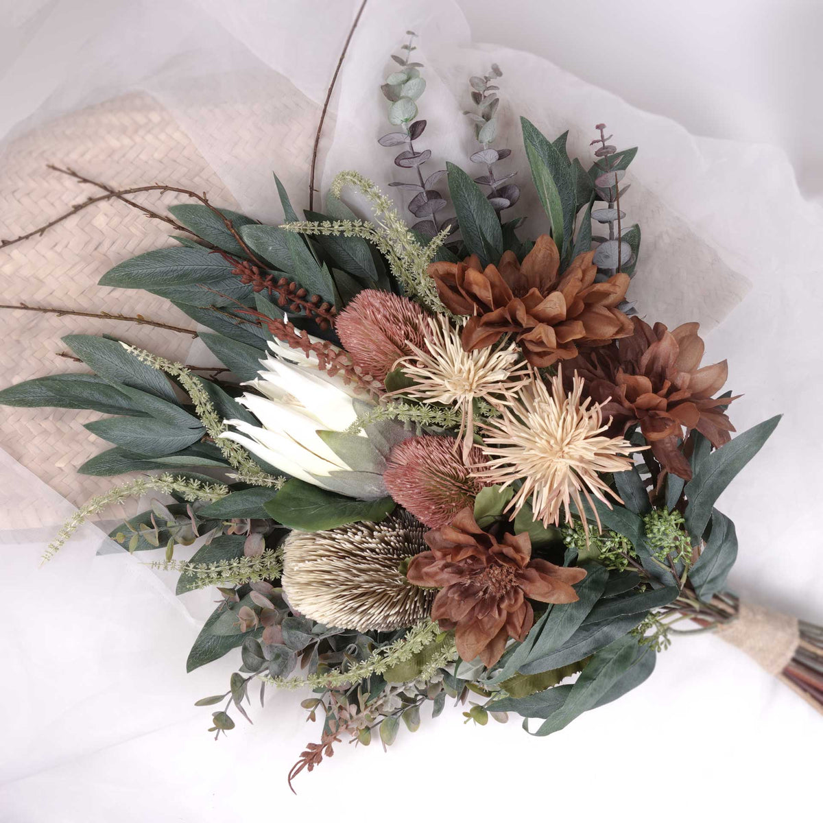 Native Protea Chrysanthemum Bouquet 70cmH x 40cmW