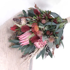 Native Protea Thistle Bouquet 70cmH x 40cmW