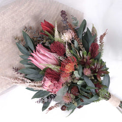 Native Protea Thistle Bouquet 70cmH x 40cmW