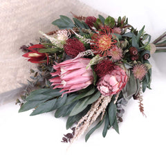 Native Protea Thistle Bouquet 70cmH x 40cmW