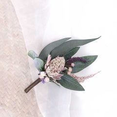 Native Thistle Wedding Buttonhole Boutonniere