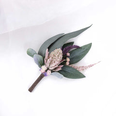 Native Thistle Wedding Buttonhole Boutonniere