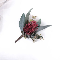 Native Pincushion Wedding Buttonhole Boutonniere