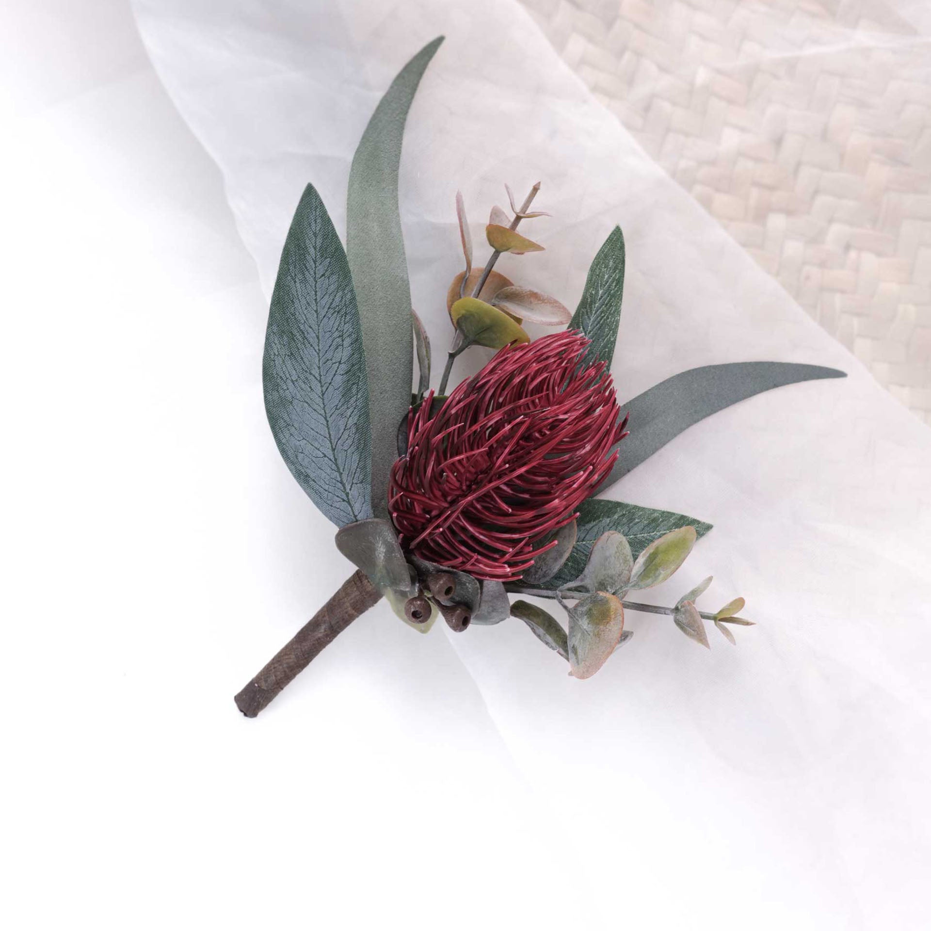 Artificial Groom Boutonniere Wedding Boutonniere Buttonhole Pinhole