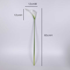 Real-touch Calla Lily Single Stem 60cmH