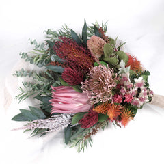 Native Protea Leucospermum Bouquet 70cmH x 40cmW