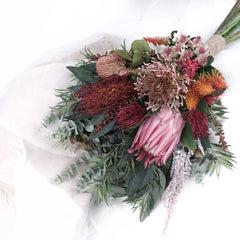 Native Protea Leucospermum Bouquet 70cmH x 40cmW