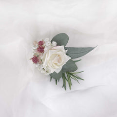 Real-touch Rose Wedding Buttonhole Boutonniere