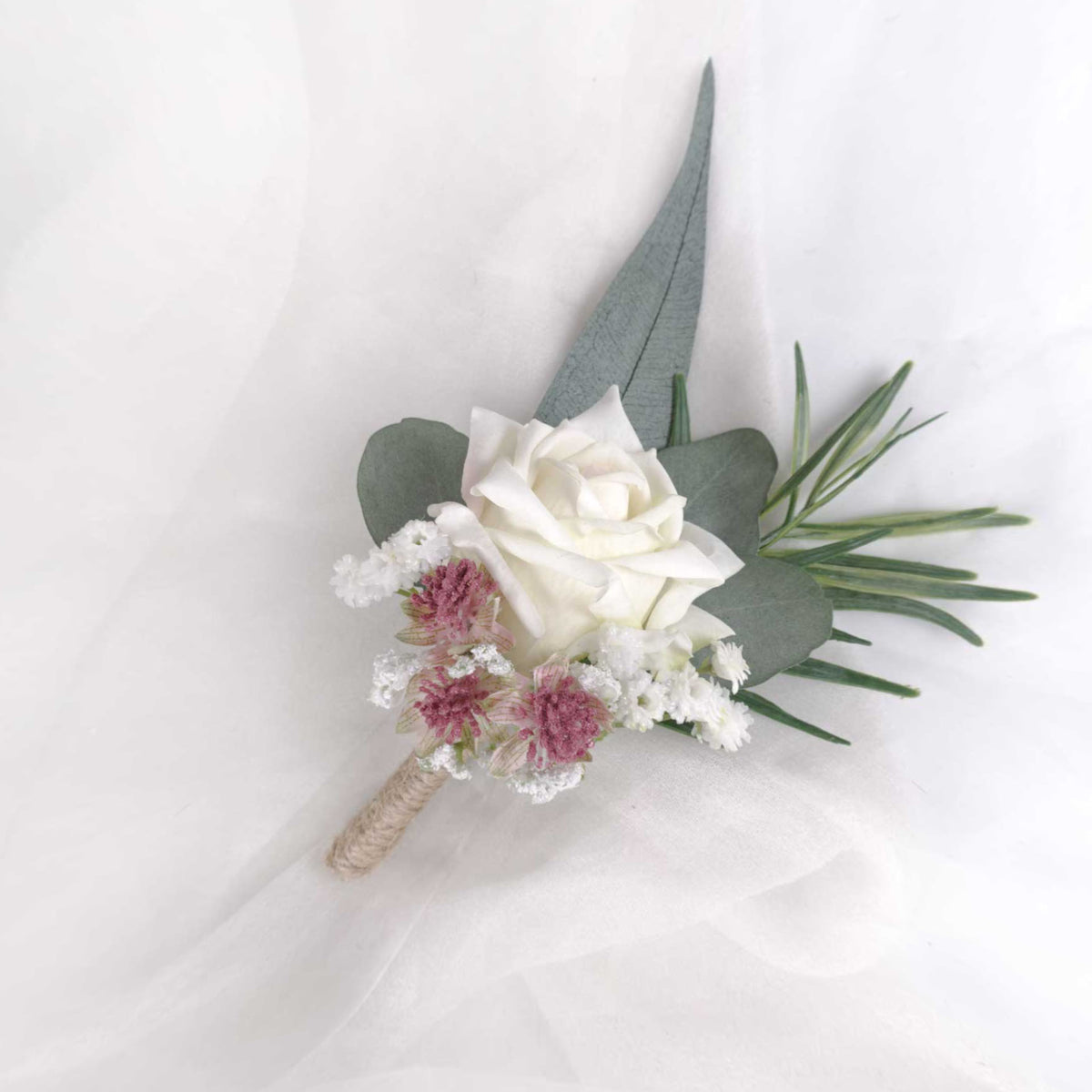 Artificial Boutonniere Wedding Boutonniere Buttonhole Pinhole