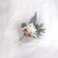 Real-touch Rose Wedding Buttonhole Boutonniere