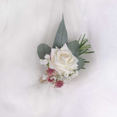 Real-touch Rose Wedding Buttonhole Boutonniere