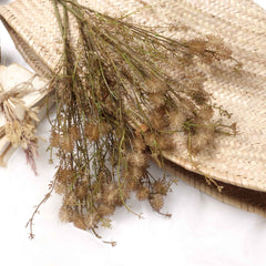 Dried-look Allium Thistle Spray 63cmH