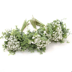 Eucalyptus Gypso Baby's Breath Bouquet 31cmH