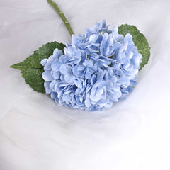 Real Touch Hydrangea Stem Blue 50cmH