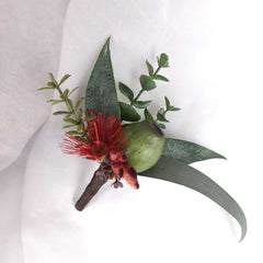 Native Gum Flowering Wedding Buttonhole Boutonniere