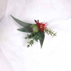 Native Gum Flowering Wedding Buttonhole Boutonniere