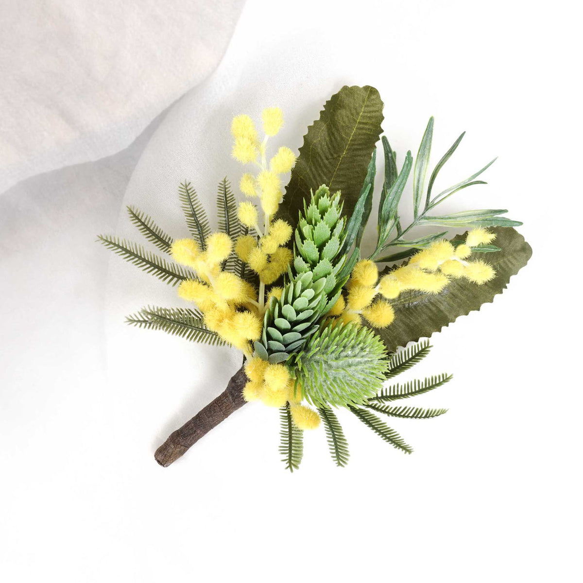 Artificial Groom Wattle Buttonhole Boutonniere Wedding Boutonniere Buttonhole Pinhole