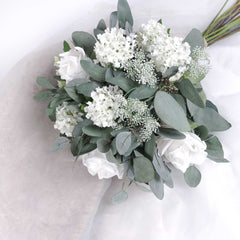 White Rose Eucalyptus Bouquet