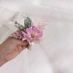 Cosmos Wedding Boutonniere  Buttonhole