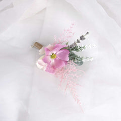 Cosmos Wedding Boutonniere  Buttonhole