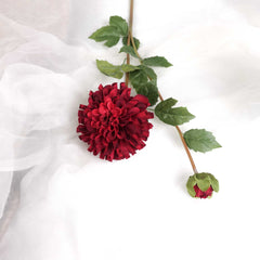 Dahlia Long Stem Red 80cmH