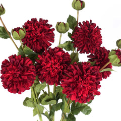 Dahlia Long Stem Red 80cmH