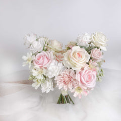 Real-touch Rose Dahlia Cosmos Wedding Bouquet